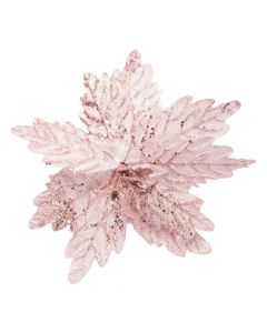 Flor navideña oro rosa