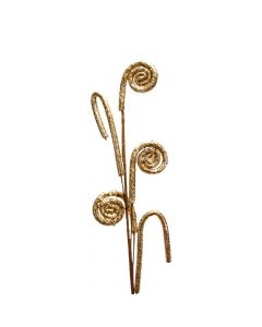 Rama artificial navideña 79cm dorado