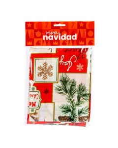 Mantel estampado navideño
