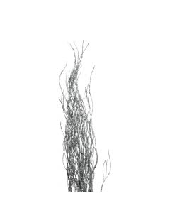 Rama artificial navideña 75cm plateado