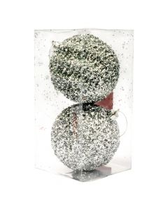 Esferas navideñas plateado