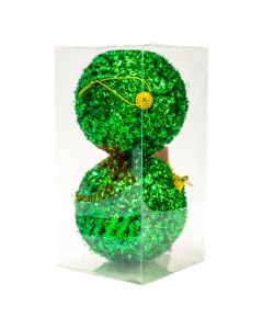 Esferas con relieve verde