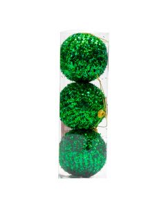Set esferas navideñas verdes