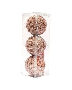 Esferas navideñas rosadas