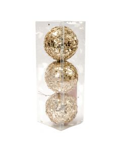Esferas navideñas champagne