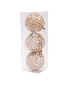 Esferas navideñas champagne