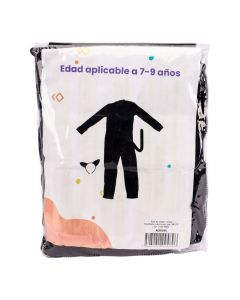 Disfraz infantil gato con accesorios 7-9a negro