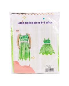 Disfraz infantil campanita 5-6a verde