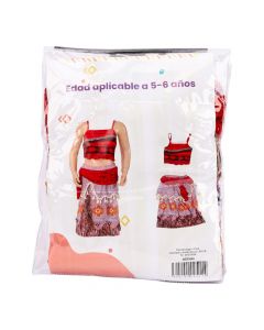 Disfraz infantil Moana 5-6a multicolor