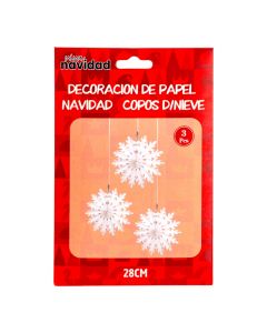 Figura copo nieve blanco