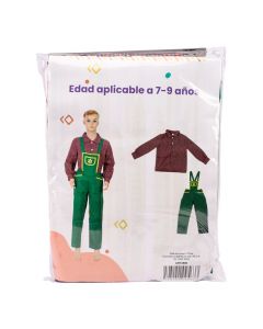 Disfraz infantil jardinero 7-9a multicolor