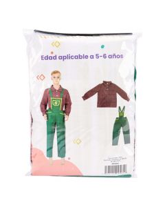 Disfraz infantil jardinero 5-6a multicolor