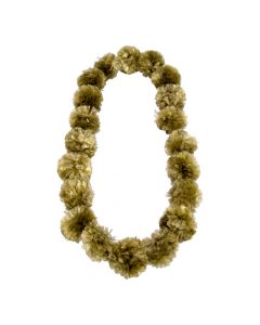 Collar pompón 40pulg dorado