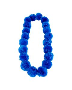Collar pompón 40pulg azul