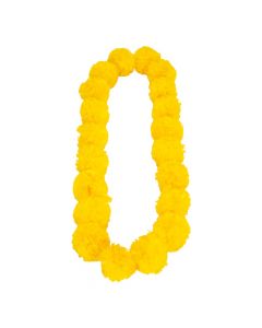 Collar pompón 40pulg amarillo