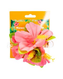 Prensa con flor 11cm Rosado verde