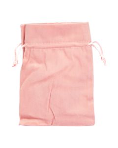 Bolsa tela afelpada 5und rosado