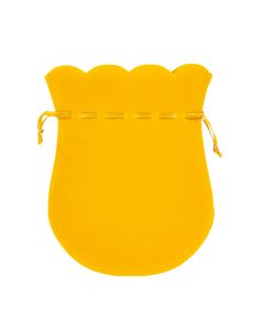 Bolsa tela afelpado lisa 5pzas dorado