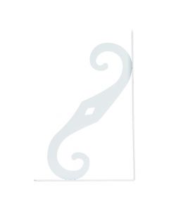 Angulo metalico a 8x12pulg blanco