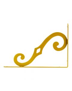 Ángulo metálico decorativo dorado