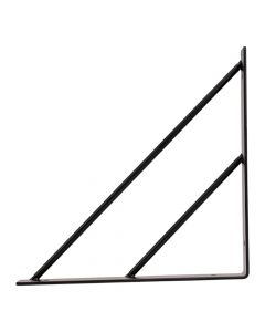 Ángulo metálico 8x8pulg negro