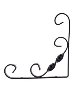 Ángulo metálico con detalle figura negro