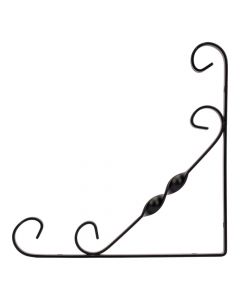 Ángulo metálico 8x8pulg negro