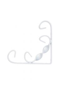 Ángulo metálico decorativo 4x4 pulg blanco