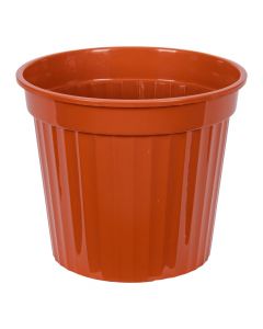 Maceta plástica con relieve