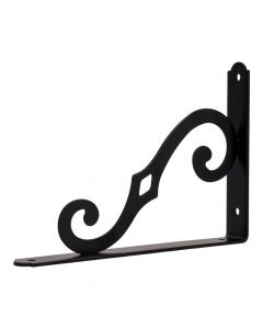 Ángulo metálico 2x8pulg negro