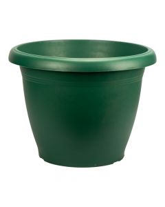 Maceta plástica lisa verde