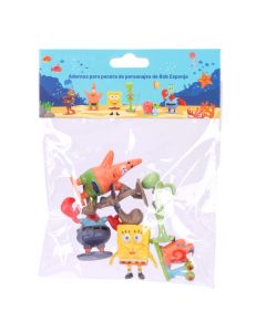 Adorno para pecera bob esponja 6pzas surtido