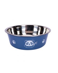 Taza metálica para mascota estampado surtido