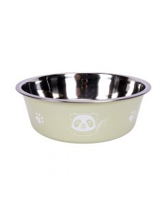 Taza metalica para mascota estampado 20cm surtido