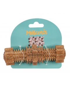 Juguete masticale para mascota con relieve marrón