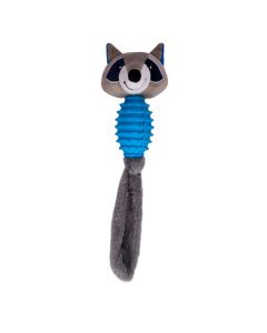 Peluche mapache para mascota afelpado multicolor