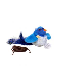 Peluche ave para mascota con sonido multicolor