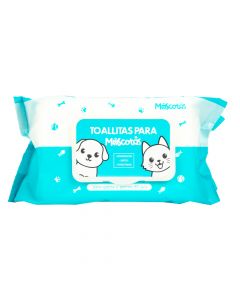 Toallita húmeda para mascota 80und