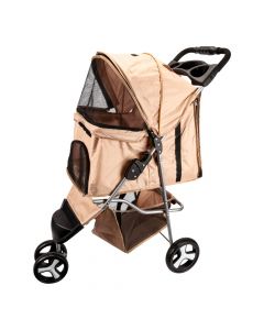 Coche transportador para mascota con malla