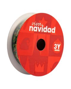 Cinta navideña escarchada