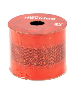 Cinta navideña con relieve