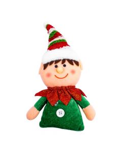 Peluche elfo niña navideño