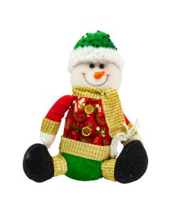 Peluche muñeco nieve navideño