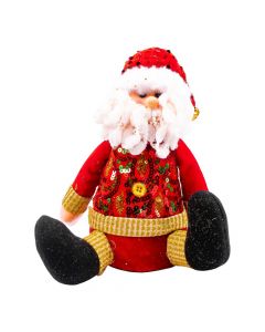 Peluche Santa lentejuela cascabel