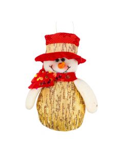 Figura colgante muñeco nieve