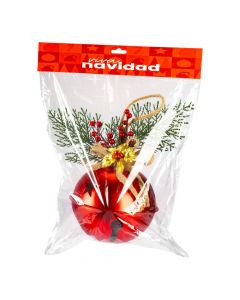 Cascabel navideño con frutos