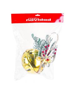 Cascabel dorado con lazo