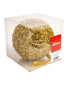 Esfera navideña dorada