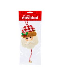 Santa afelpado colgante