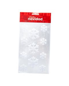 Calcomanía navideña 11und blanco